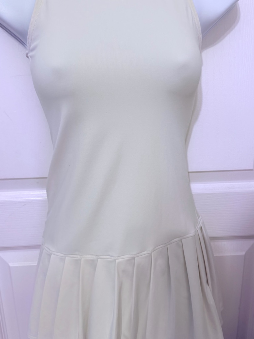 Women's Mini Skirt Dress in Light Cream
